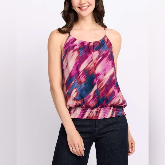 nine britton Tops - Nine Britton Multicolor Sleeveless Tank Top